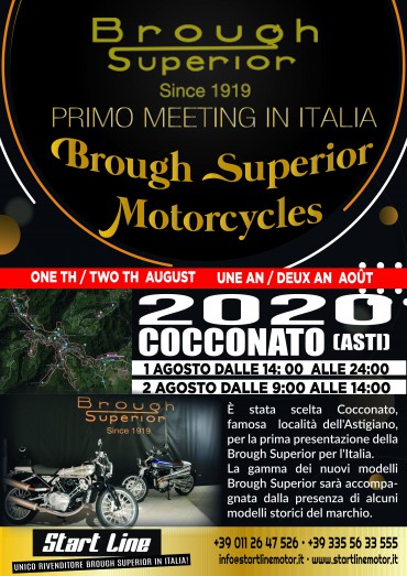 PRIMO MEETING IN ITALIA BROUGH SUPERIOR MOTORCYCLES
